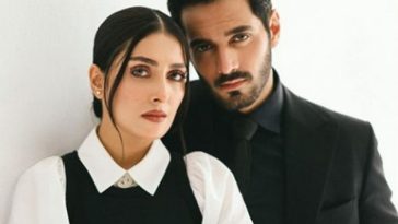 Ayeza Khan Shines in the Latest 'Mein' Drama Shoot, Gracing the Screen with Wahaj Ali