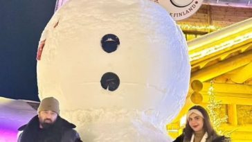 Nida Yasir Enjoying Christmas In Finland