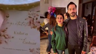 Kubra Khan and Gohar Rasheed’s Wedding Invitation Creates Buzz Online