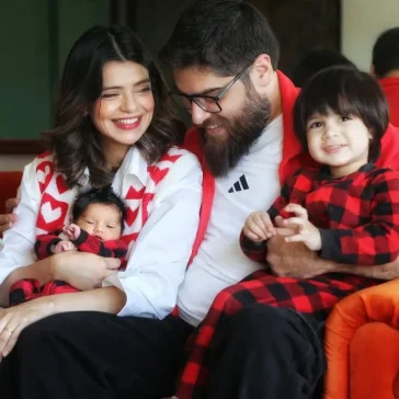 Srha Asghar's Adorable Family Photoshoot with Newborn Daughter
