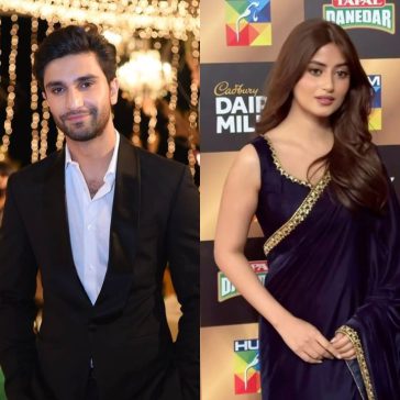 Emotional Reunion: Sajal Aly & Ahad Raza Mir at Award Show