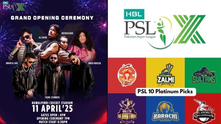 Ali Zafar, Abida Parveen & More to Shine at HBL PSL X Opening!