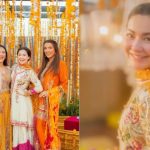 Hania Aamir Looks Stunning in Yellow at Maria Unera’s Mayun