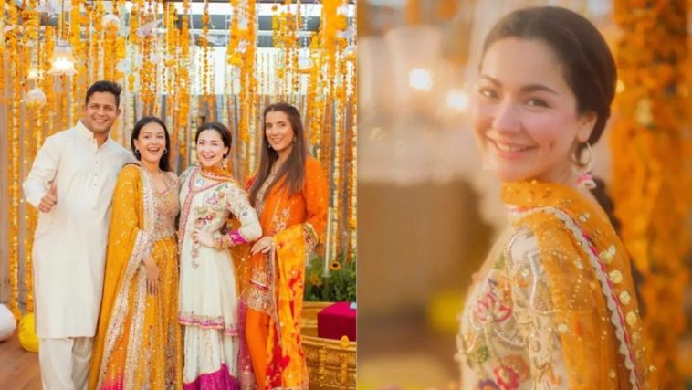 Hania Aamir Looks Stunning in Yellow at Maria Unera’s Mayun