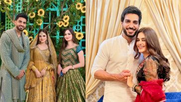 Omer Shahzad & Shanzay Lodhi Shine at Mehndi Night