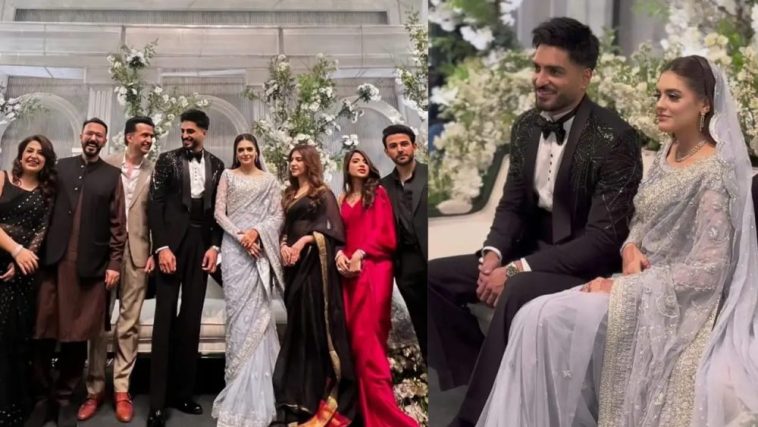 Omer Shahzad and Shanzay Lodhi Dazzle in Reception Clicks