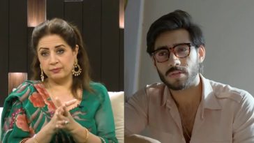 Atiqa Odho Spills on Ali Raza’s Hairy Chest in Dastak Drama