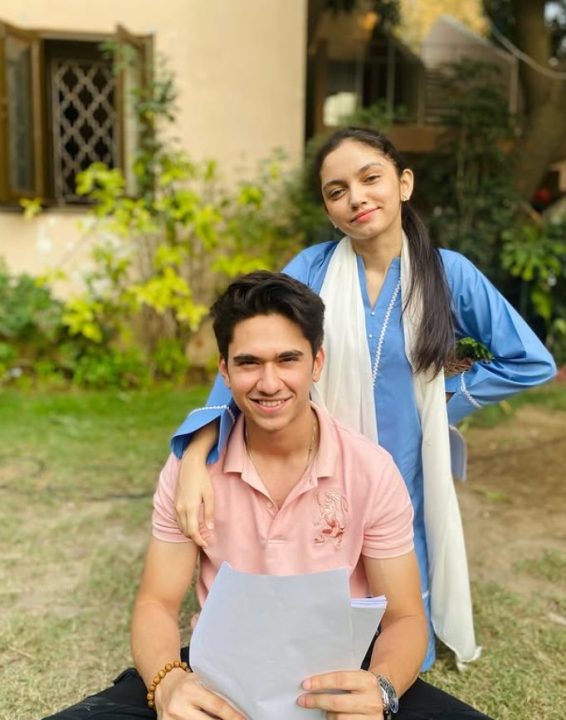 Behind-the-scenes picture on Aina Asif’s Instagram