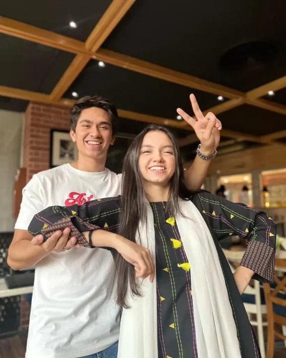 Behind-the-scenes picture on Aina Asif’s Instagram